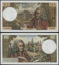 10 franków 4.01.1973, seria D 849, numeracja 212