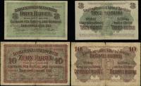Polska, zestaw: 20 i 50 kopiejek, 1, 3 i 10 rubli, 17.04.1916