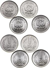 Polska, zestaw 4 x 1 złoty
