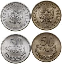 Polska, zestaw 2 x 50 groszy, 1949