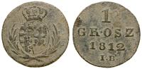 1 grosz 1812, Warszawa, cyfry daty i litery I B 