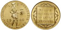 dukat 1960, Utrecht, złoto 3.50 g, piękny i bard
