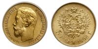 5 rubli 1898 АГ, Petersburg, złoto próby 900, 4.