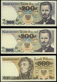 Polska, zestaw 13 banknotów