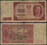 100 złotych 1.07.1948, seria M, numeracja 214531
