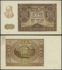 100 złotych 1.03.1940, seria E, numeracja 606216