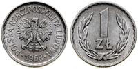 1 złoty 1968, Warszawa, aluminium, rzadki roczni