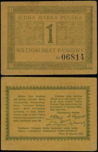 bon na 1 markę polską 31.01.1920, numeracja 0681