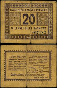 bon na 20 marek polskich 31.01.1920, numeracja 0