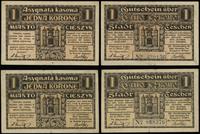 Galicja, 2 x bon na 1 koronę, 25.10.1919