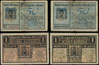 Galicja, bon na 50 halerzy i 1 markę, 1919
