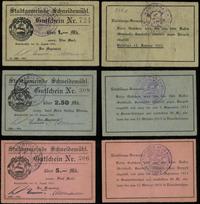 zestaw 3 bonów na: 1, 2.50 i 5 marek 12.08.1914,