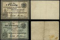zestaw 2 bonów 1916–1917, w zestawie: bon na 1 f