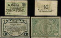 Wielkopolska, zestaw 2 bonów: na 10 fenigów i 1 markę