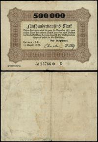 Śląsk, bon na 500.000 marek, ważny od 11.08.1923 do 31.12.1923