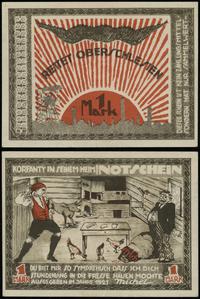 Niemcy, bon plebiscytowy na 1 markę, 1921