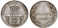 1 złoty 1835, Wiedeń, lekko czyszczone, ale bard