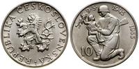 Czechosłowacja, 10 koron, 1955