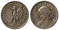 1 złoty 1925, Londyn, Kobieta z kłosami kropka p