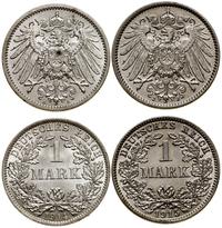 Cesarstwo Niemieckie, zestaw: 2 x 1 marka, 1914 A, 1915 J