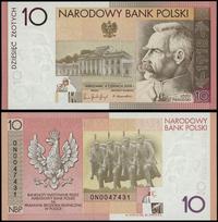 10 złotych 04.06.2008, Józef Piłsudski - 90. roc