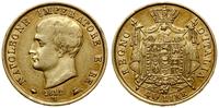 40 lirów 1812 M, Mediolan, złoto 12.81 g, ładnie
