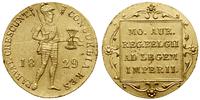 dukat 1829, Utrecht, złoto, 3.50 g, Delmonte 118