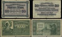 Polska, zestaw: 50 marek i 1.000 marek, 4.04.1918