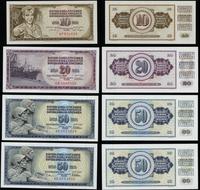 Jugosławia, zestaw 7 banknotów, 1968–1986