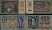 Austria, zestaw 4 banknotów
