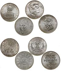 zestaw 4 x 100 franków 2 x 1984, 1987, 1992, sre