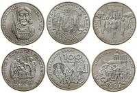 lot 3 x 100 franków 1994, 1995, 1996, srebro pró