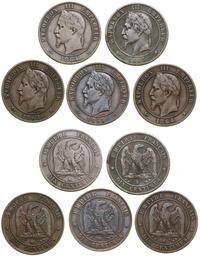 zestaw 5 x 10 centymów 1861 BB (Strasburg), 1863