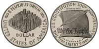 1 dolar 1987/S, 200-lecie konstytucji, srebro "9