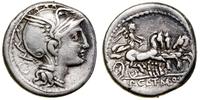 denar 111-110 pne, Rzym, Aw: Głowa Romy w prawo;