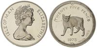 25 pensów 1974, Aw: Popiersie królowej Elżbiety,