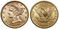 Stany Zjednoczone Ameryki (USA), 5 dolarów, 1901
