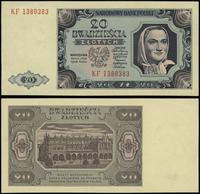 20 złotych 1.07.1948, seria KF, numeracja 138038
