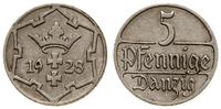 5 fenigów 1928, Berlin, rzadki rocznik, AKS 22, 
