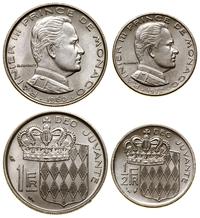 lot 2 monet, Paryż, 1 frank 1960 i 1/2 franka 19