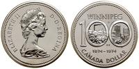 1 dolar 1974, Ottawa, Winnipeg 1874–1974 , srebr