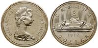 1 dolar 1972, Ottawa, Canoe, srebro próby 500, o