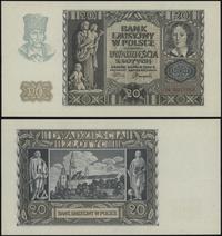 20 złotych 1.03.1940, seria N, numeracja 0077768