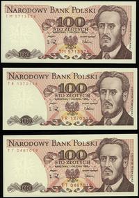 Polska, zestaw: 3 x 100 złotych, 1.12.1988