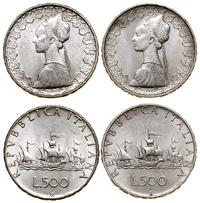 Włochy, lot 2 x 500 lirów, 1964 R, 1966 R
