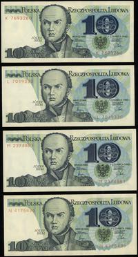 Polska, zestaw banknotów o nominale 10 złotych, 1.06.1982