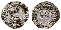 denar po 1384 r., Aw: Korona, pod koroną gotycki