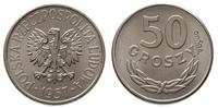 50 groszy 1957, PRÓBA - NIKIEL, nakład 500 szt, 