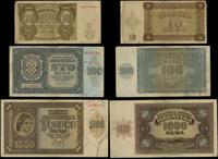 zestaw 3 banknotów chorwackich 1941, w zestawie: