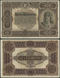 100 koron 1.01.1920, seria A 036, numeracja 5207